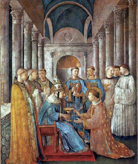 Fra Angelico St Sixtus Ordains St Lawrence